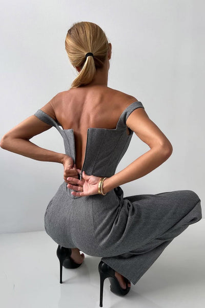 Valentina | Tailored Herringbone Suit Set