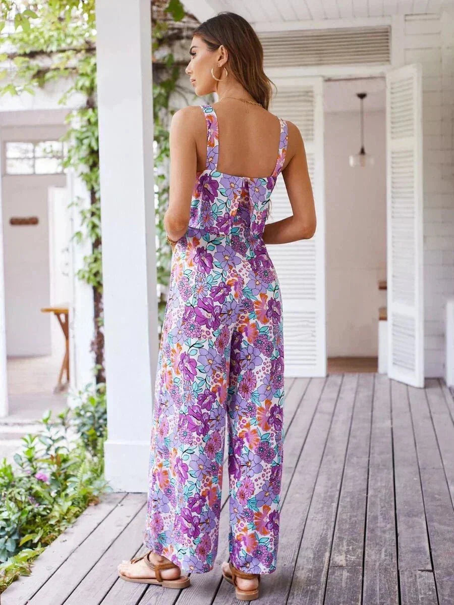 Flora | Wide-Leg Floral Jumpsuit