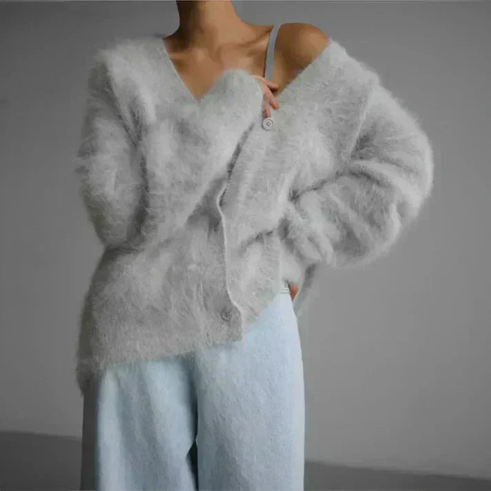 Elara | Fuzzy Cardigan