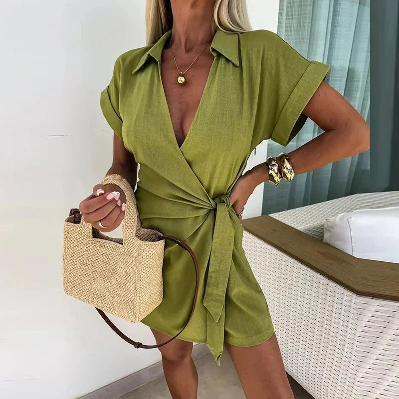 Camila | Wrap-Style Mini Dress