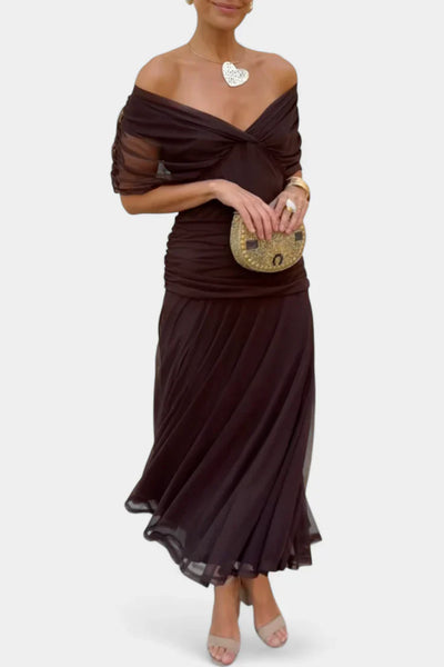Juliana | Off-Shoulder Midi Dress