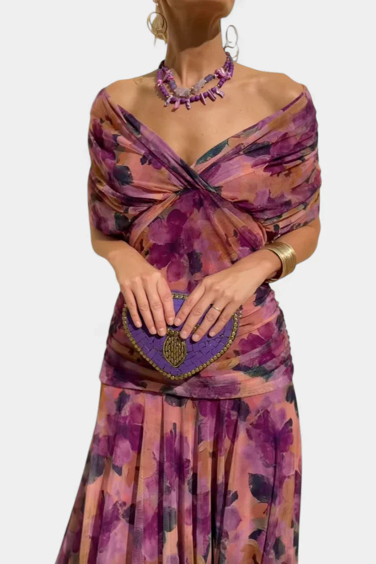Juliana | Off-Shoulder Midi Dress