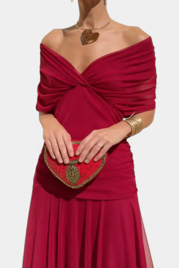 Juliana | Off-Shoulder Midi Dress