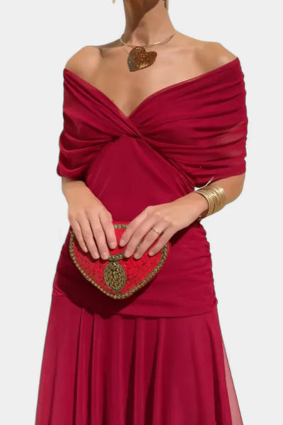 Juliana | Off-Shoulder Midi Dress