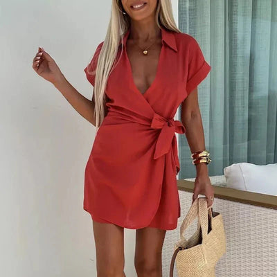 Camila | Wrap-Style Mini Dress