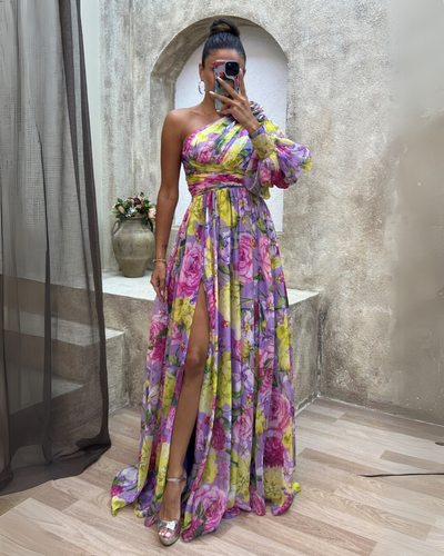 Liliana | One-Shoulder Floral Maxi Dress