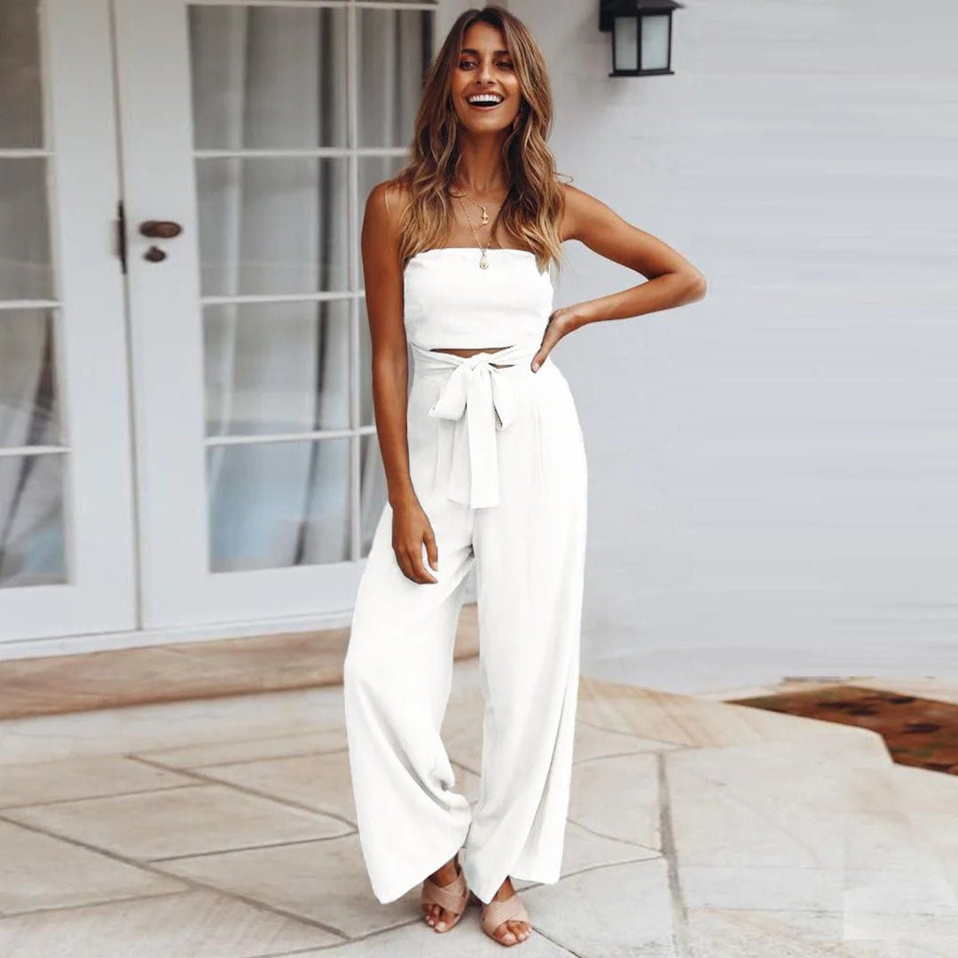 Sienna | Strapless Wide-Leg Jumpsuit