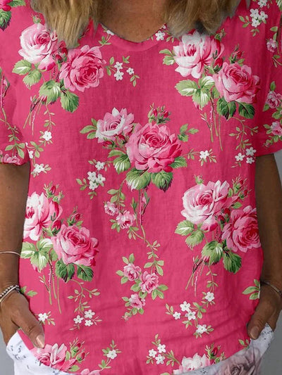 Rosalie | Floral V-Neck Blouse