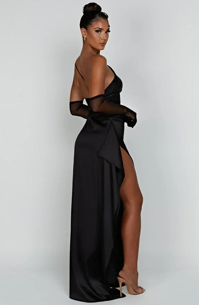 Selene | One-Shoulder Satin Gown