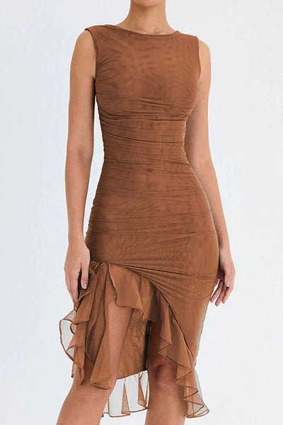 Vivienne | Ruffled Hem Cocktail Dress