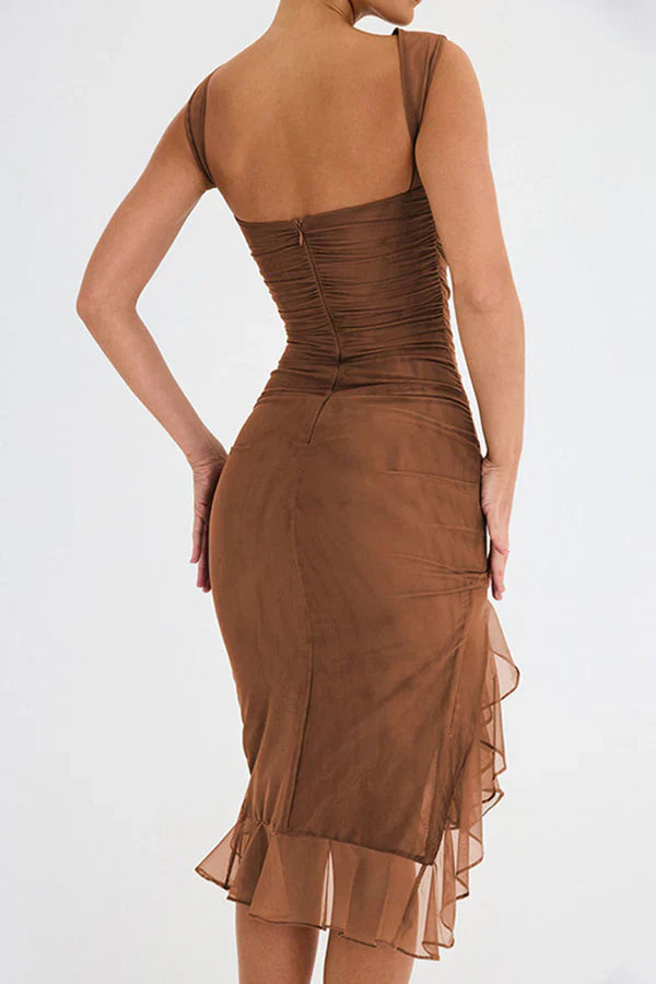 Vivienne | Ruffled Hem Cocktail Dress