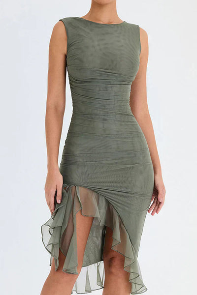 Vivienne | Ruffled Hem Cocktail Dress