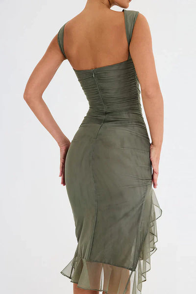 Vivienne | Ruffled Hem Cocktail Dress