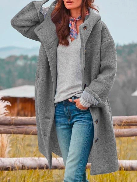 Maya | Hooded Long Coat