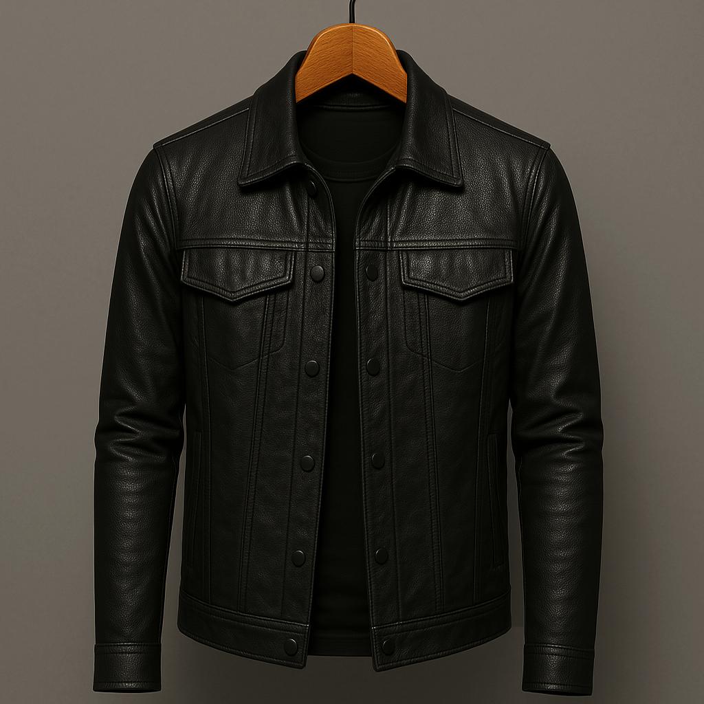 Hugo | Tailored Leather Jacket