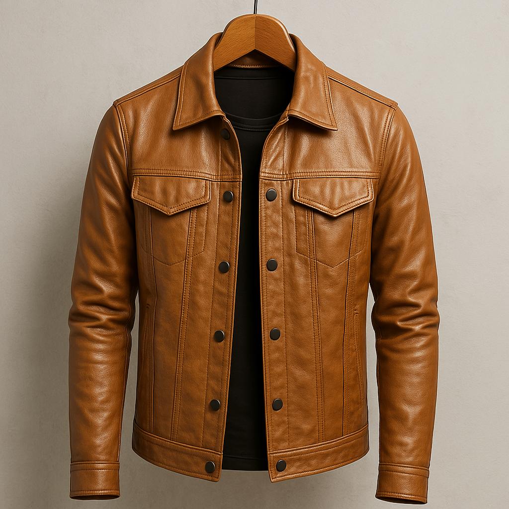 Hugo | Tailored Leather Jacket