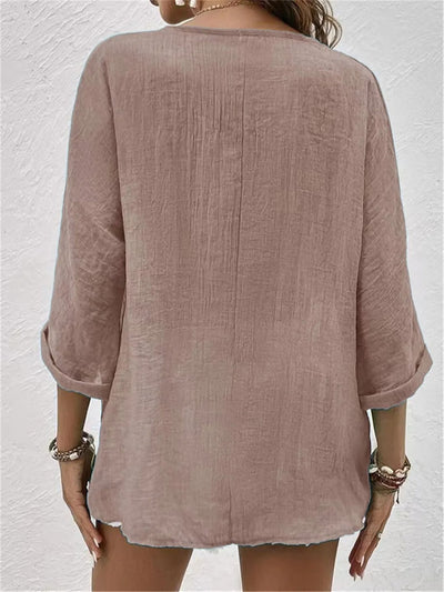 Lilou | Relaxed V-Neck Blouse