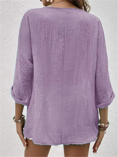 Lilou | Relaxed V-Neck Blouse