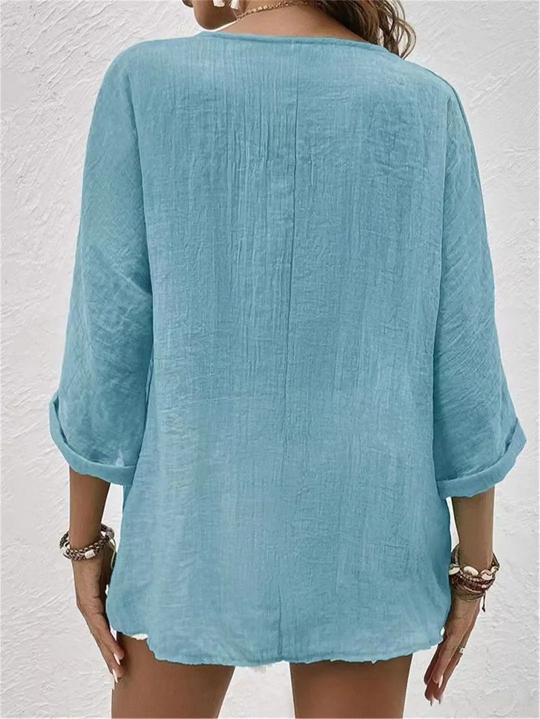Lilou | Relaxed V-Neck Blouse