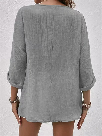 Lilou | Relaxed V-Neck Blouse