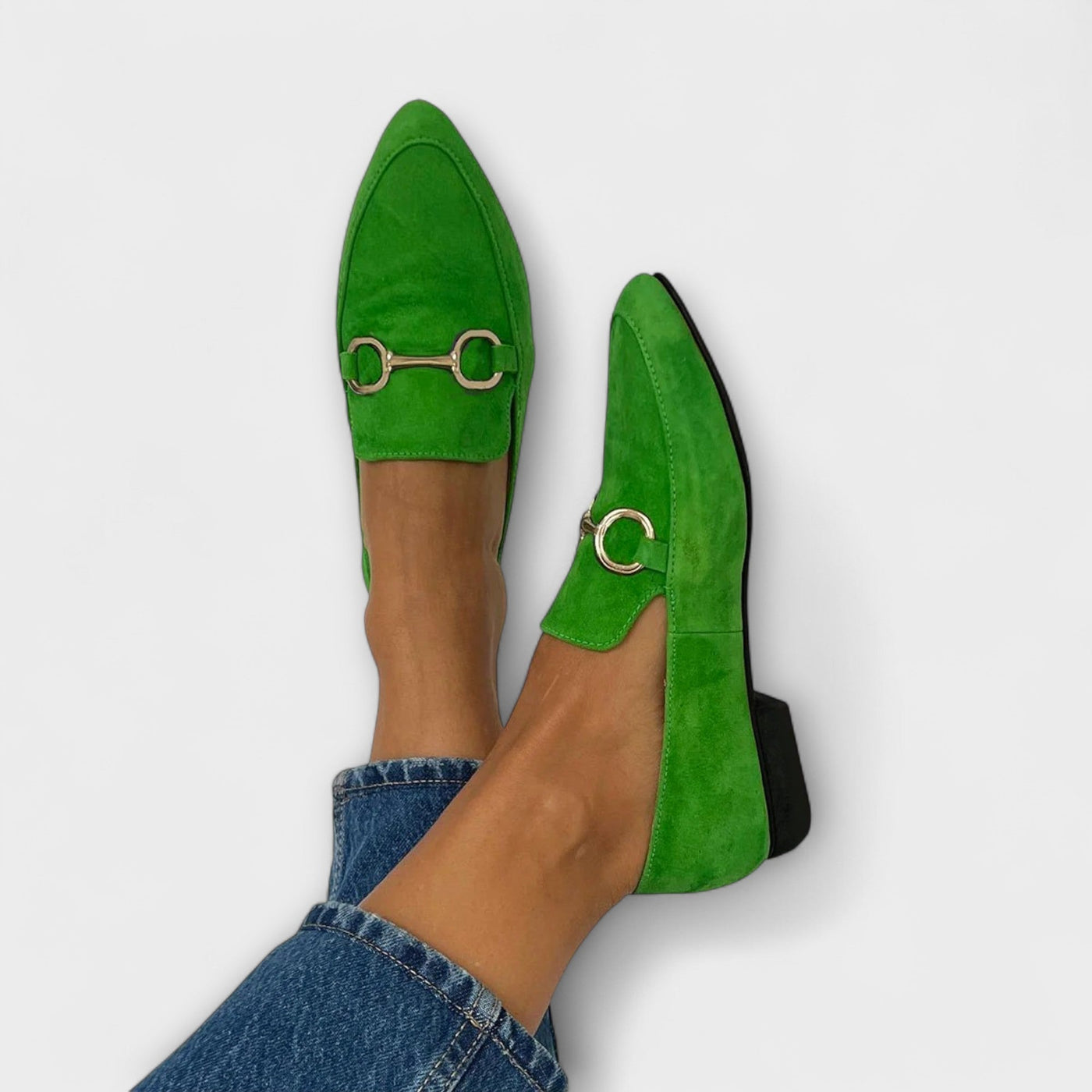 Sophia | Suede Bit Loafers