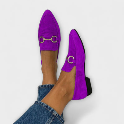 Sophia | Suede Bit Loafers