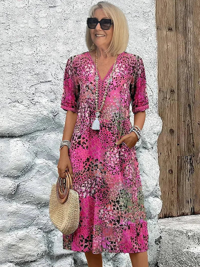 Lucia | Printed Midi Dress