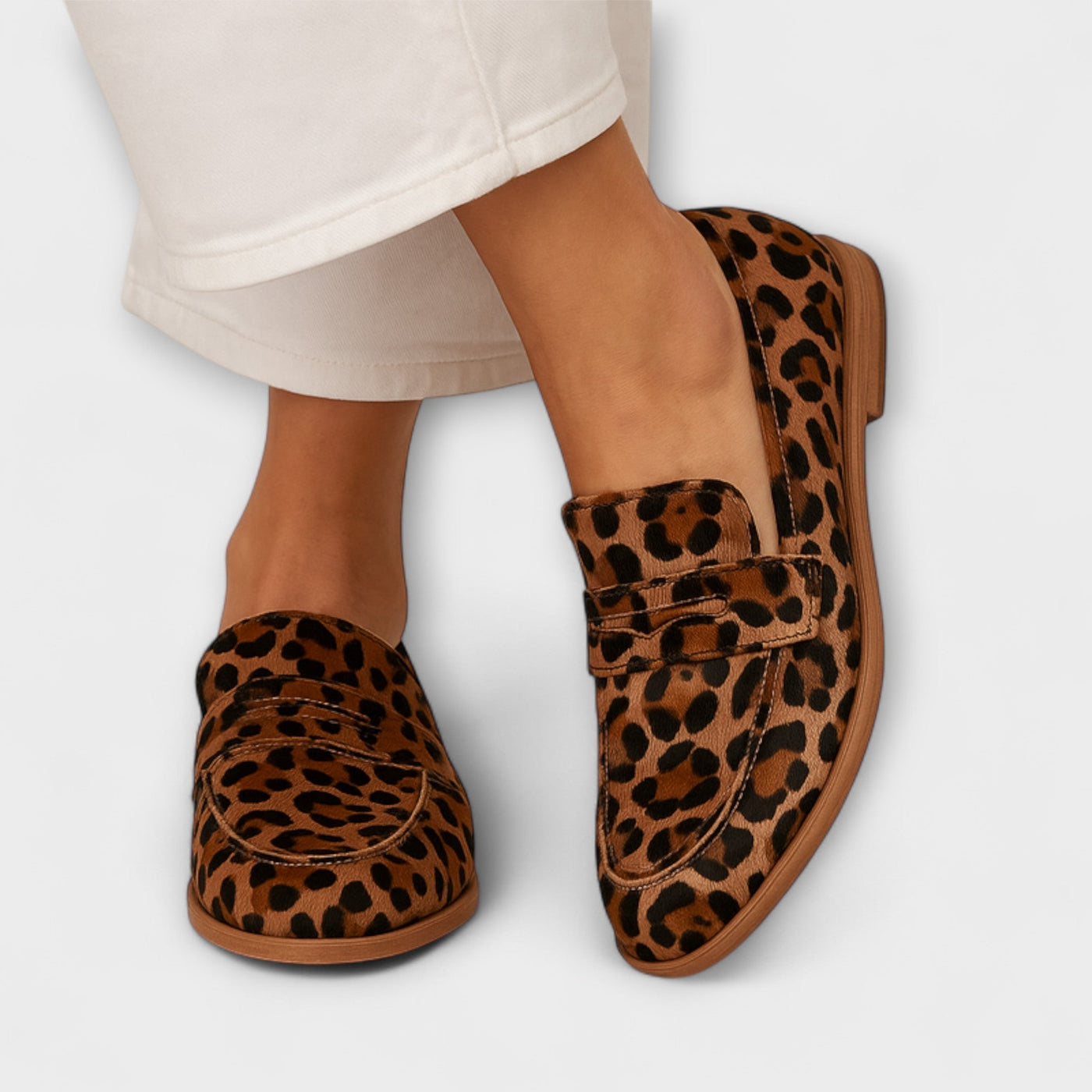 Lena | Leopard Loafers