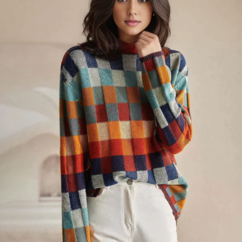 Clara | Checked Sweater