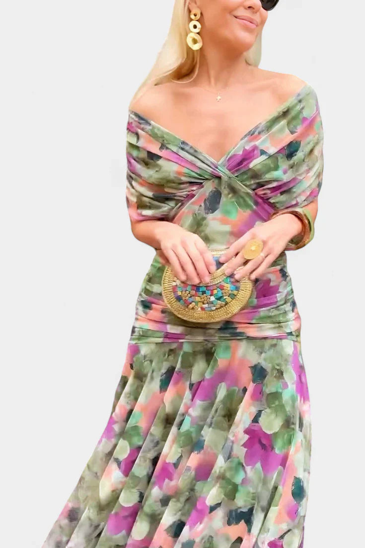 Juliana | Off-Shoulder Midi Dress
