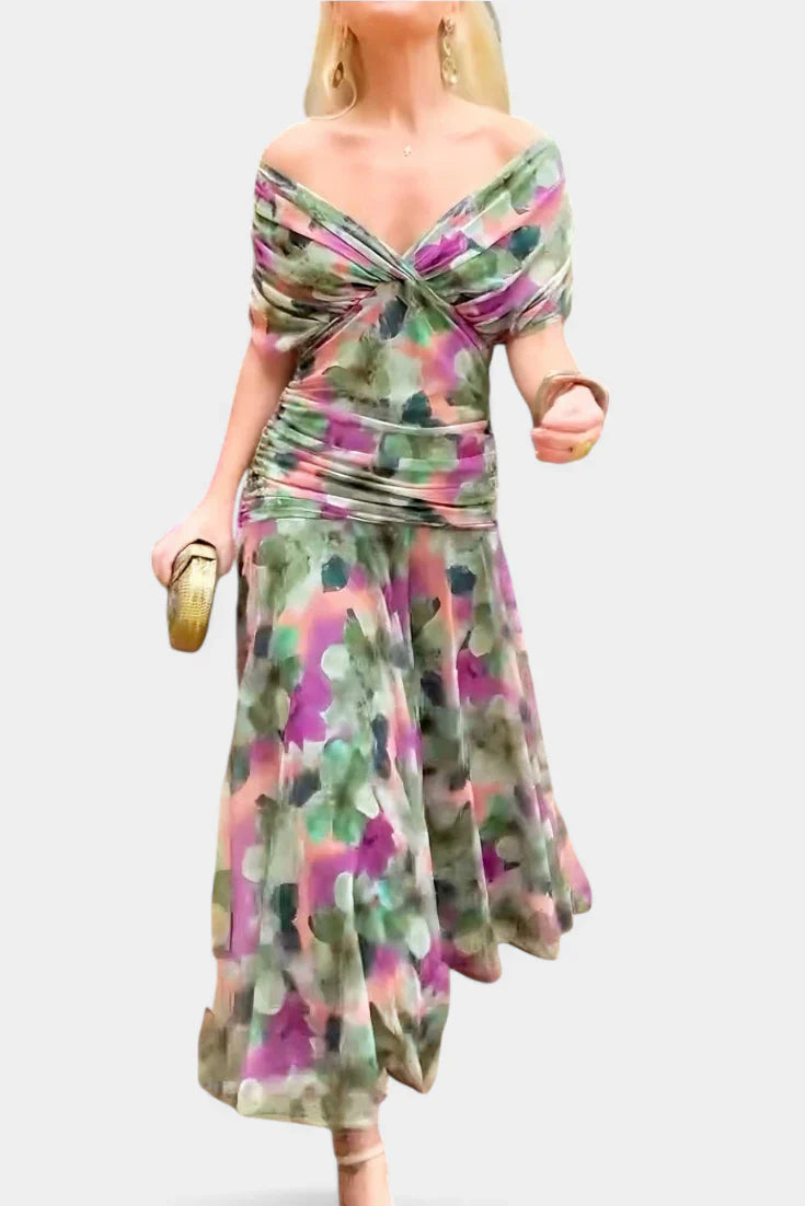 Juliana | Off-Shoulder Midi Dress