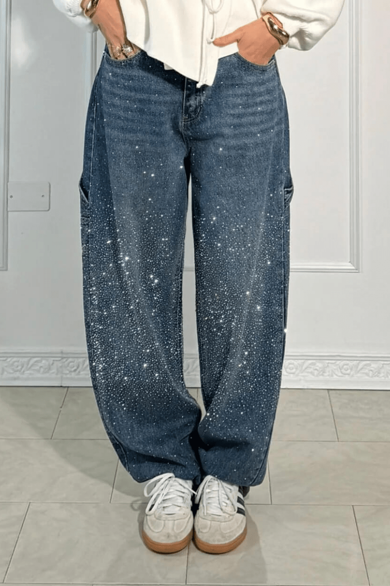 Celina | Sparkle Wide-Leg Jeans