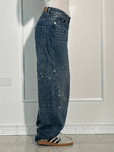Celina | Sparkle Wide-Leg Jeans