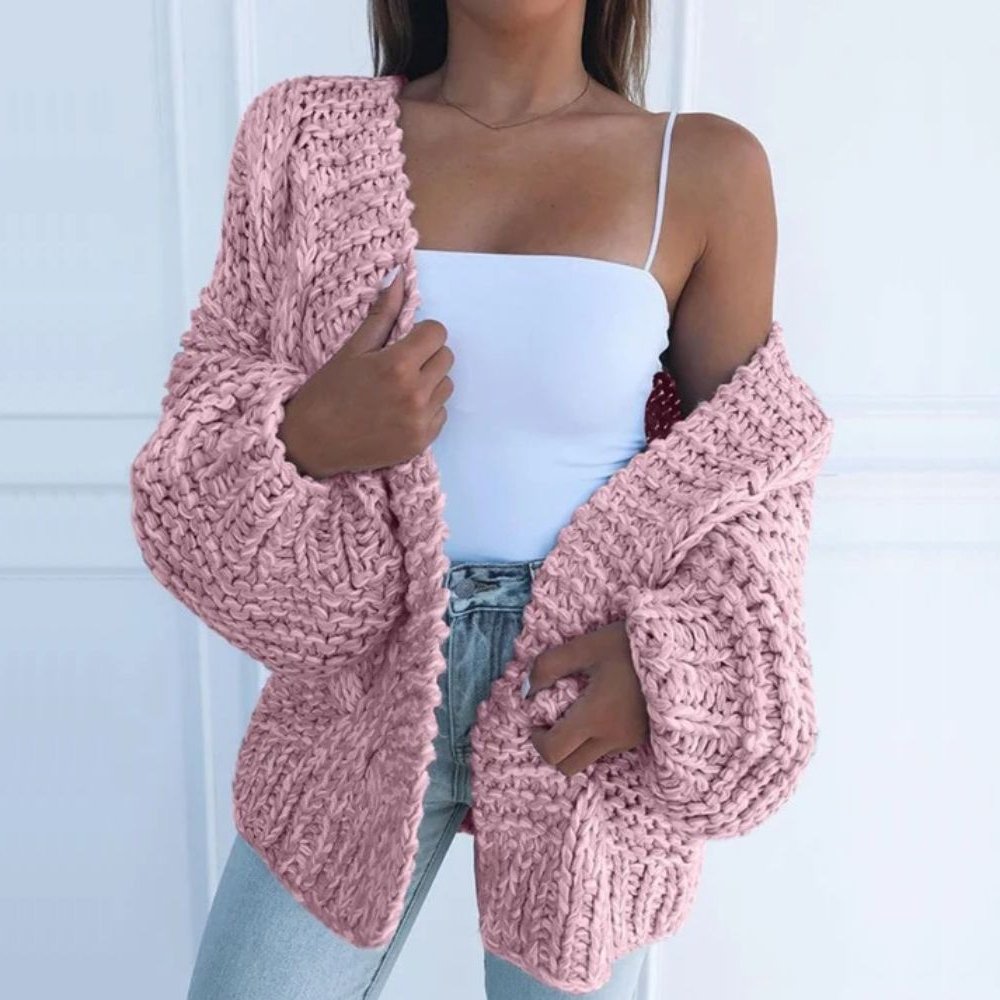 Elena | Chunky Knit Cardigan