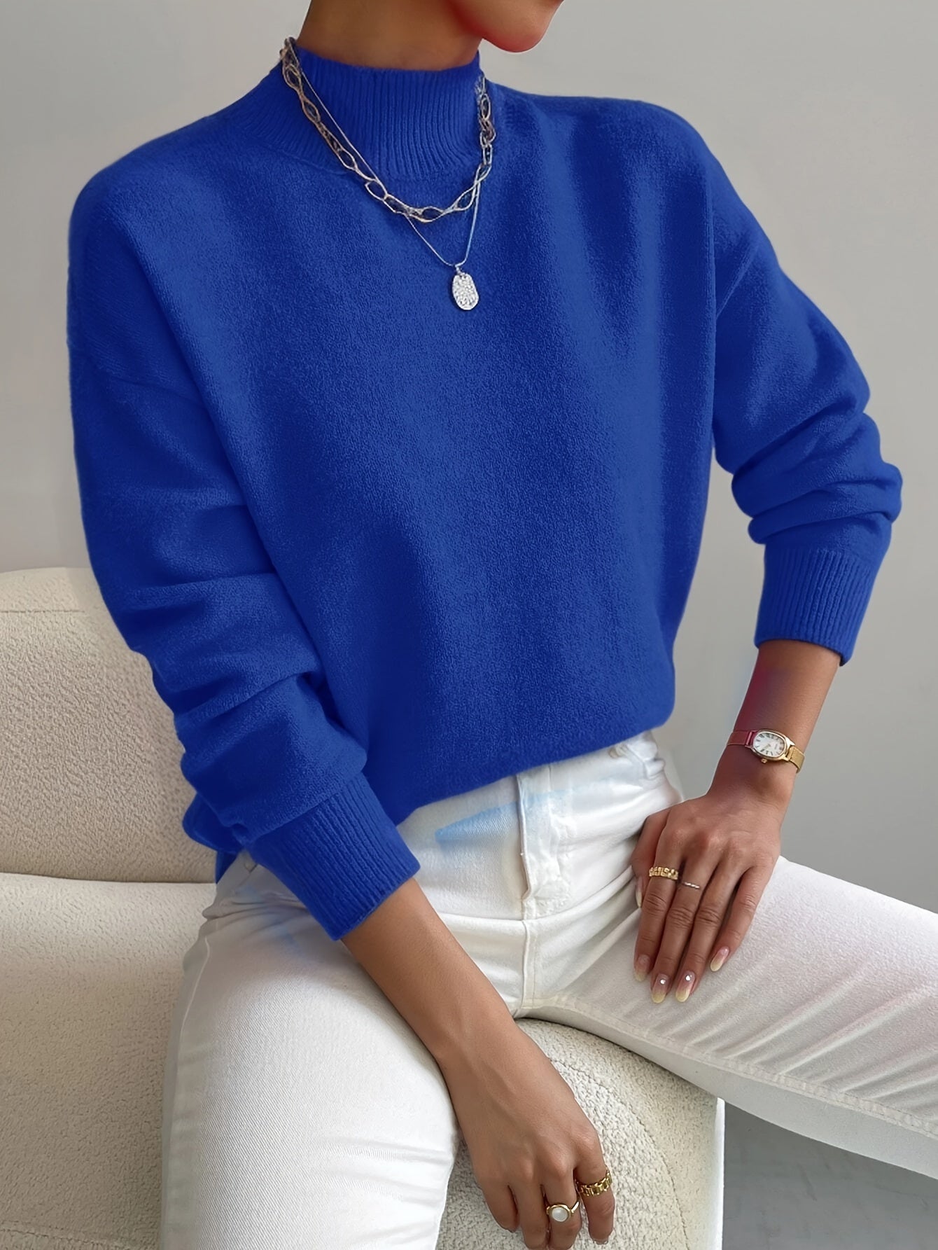 Elina | Mock Neck Sweater