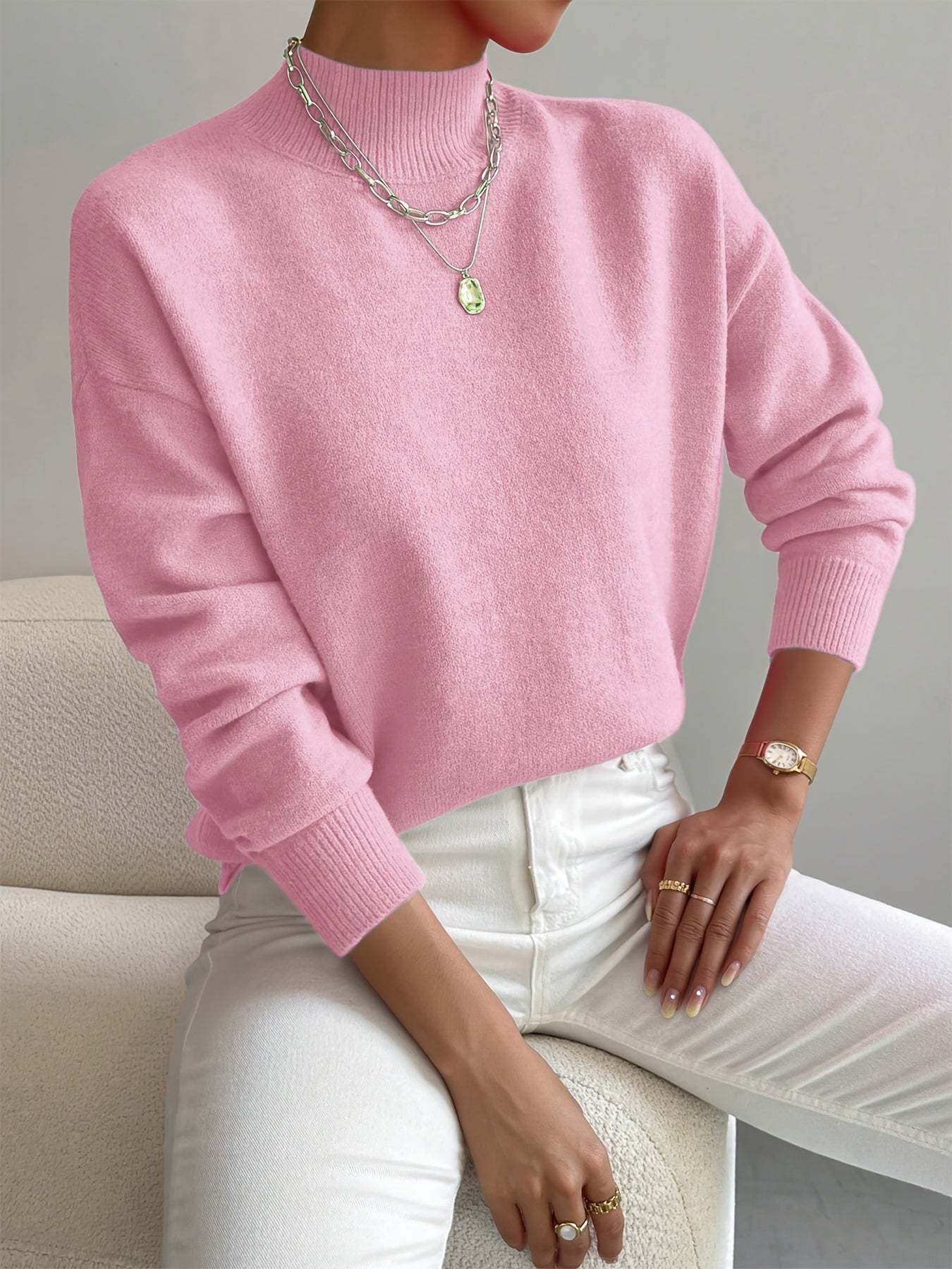 Elina | Mock Neck Sweater