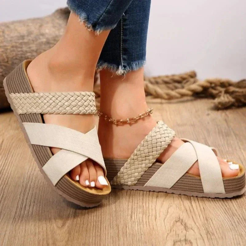 Nora | Woven Platform Sandals