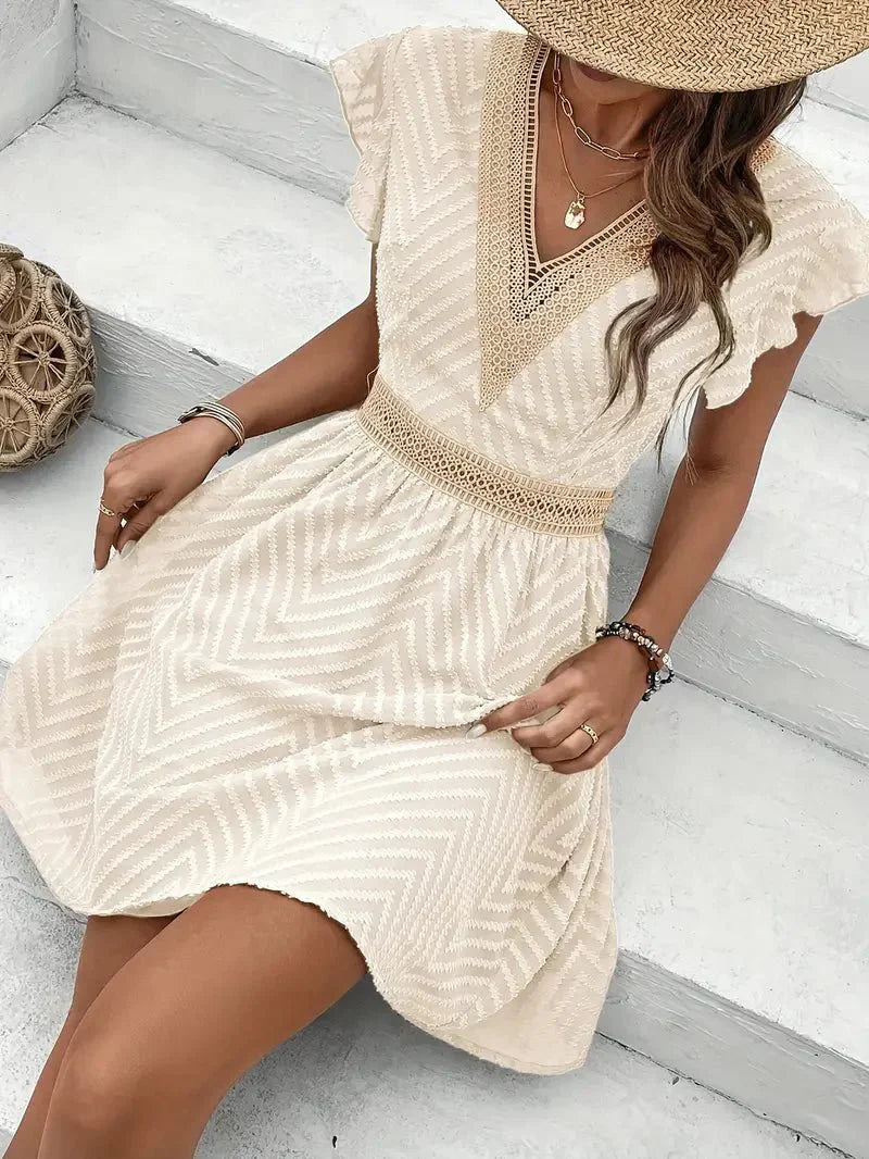 Elena | Embroidered Mini Dress