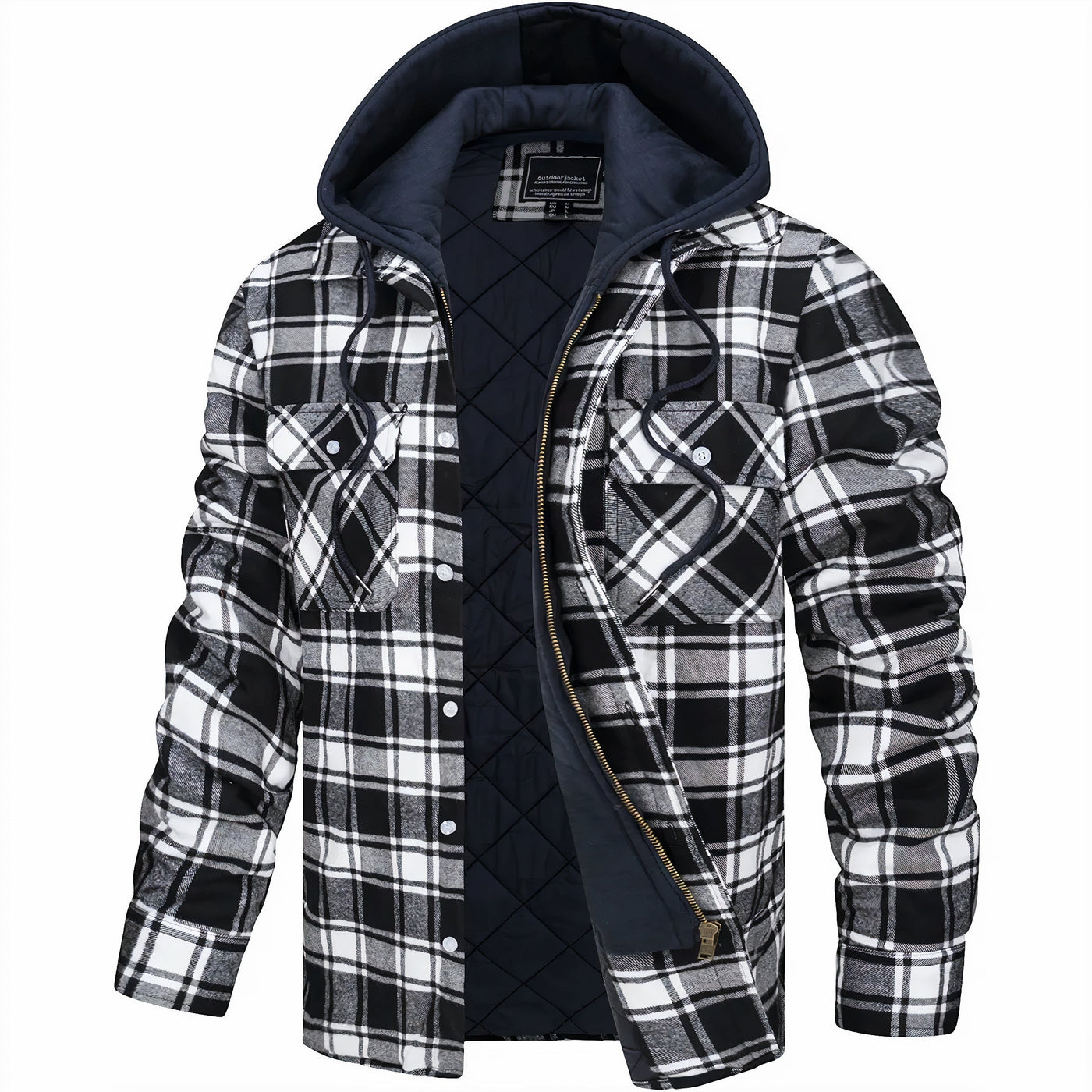Mason | Plaid Hooded Jacket