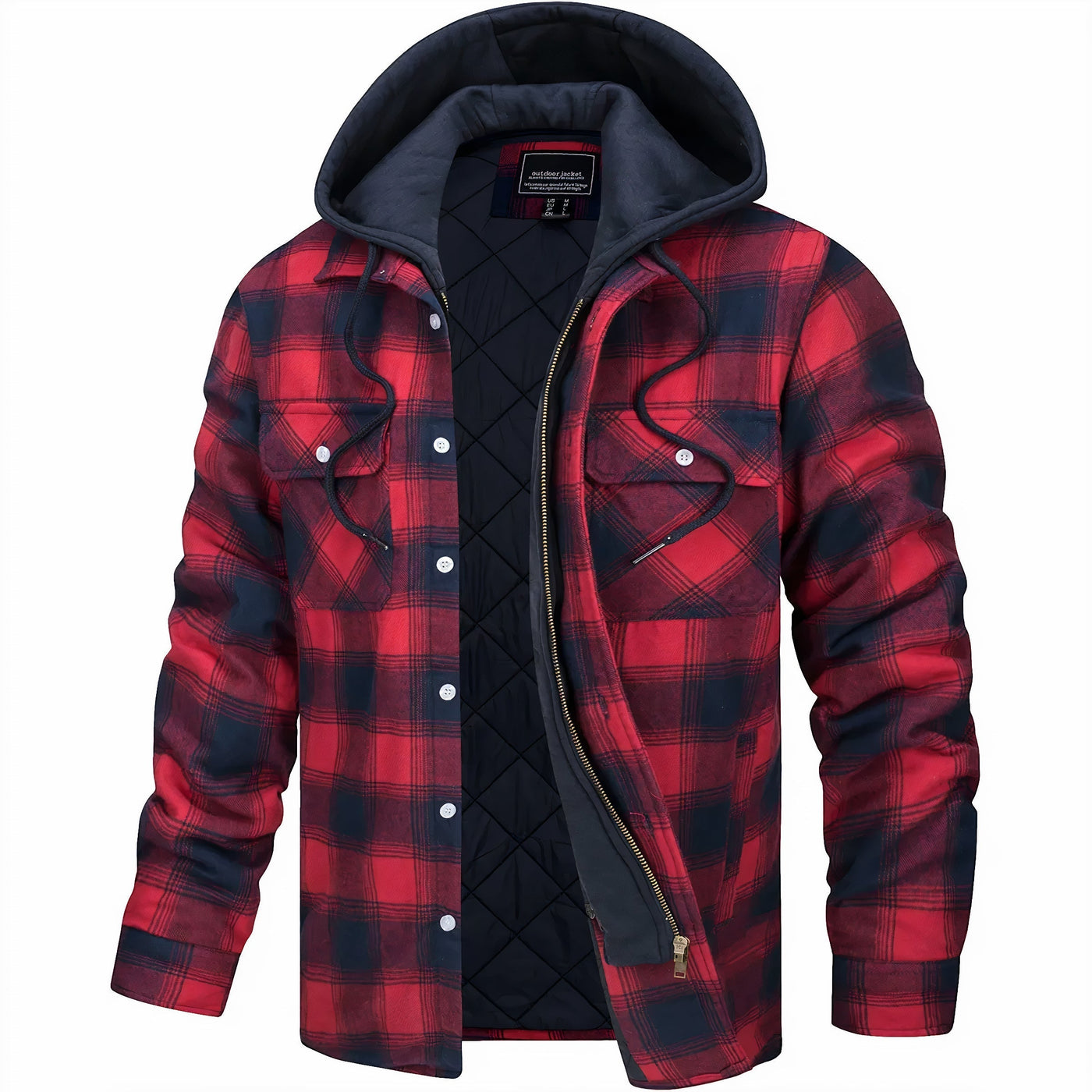 Mason | Plaid Hooded Jacket