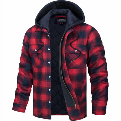 Mason | Plaid Hooded Jacket