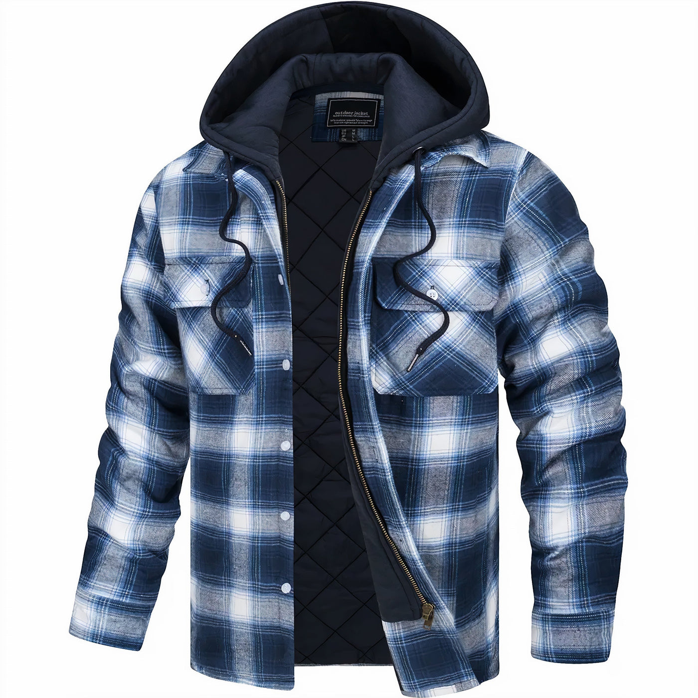 Mason | Plaid Hooded Jacket