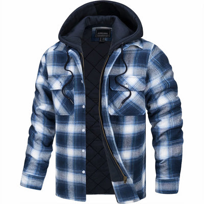 Mason | Plaid Hooded Jacket