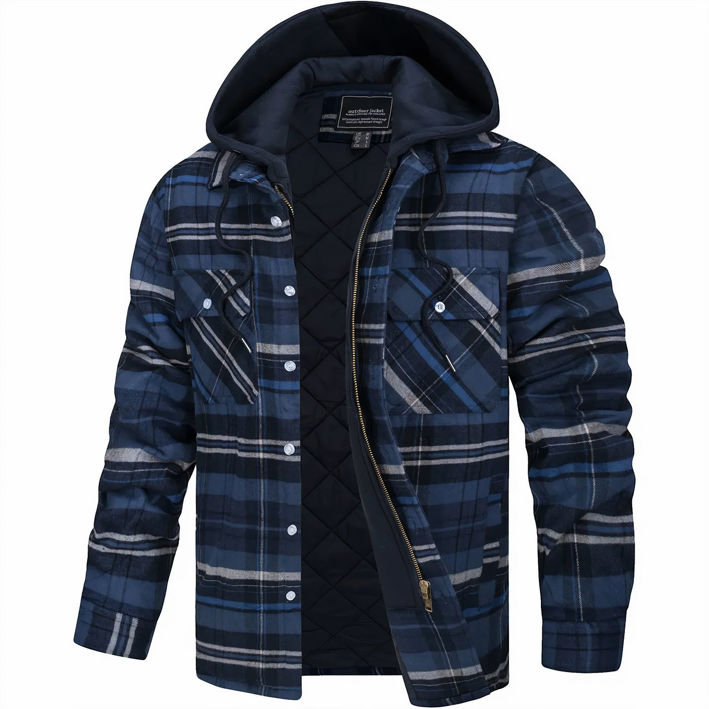 Mason | Plaid Hooded Jacket